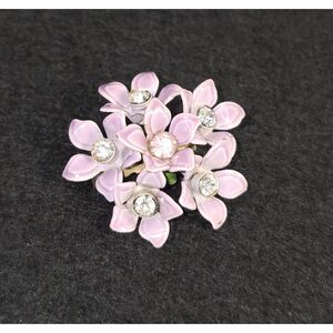 Enamel Lavender Flower Cluster Scatter Pin